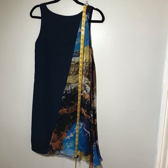 Anthropologie twinkle by wenlan 4 silk sleeveless asymmetrical waterfall dress - Picture 3 of 8